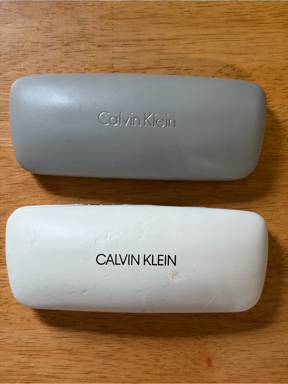 Lot of 2 New CALVIN KLEIN Hard Clamshell Sunglasses Eyeglasses Cases